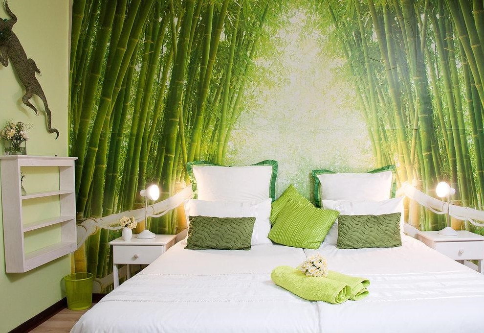 дизайн спальни в зеленых тонах | Дизайн, Интерьер, Спальня