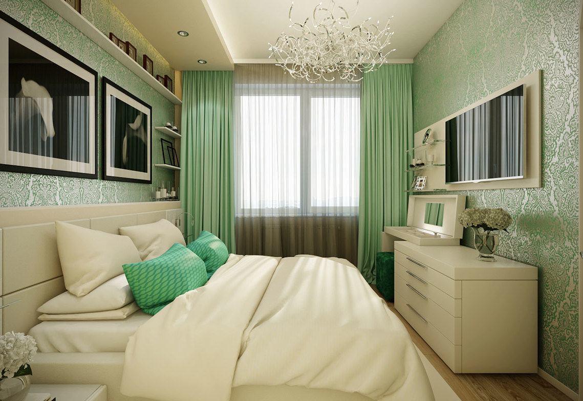 Салатовые стены в спальне (37 фото) - красивые картинки и HD фото