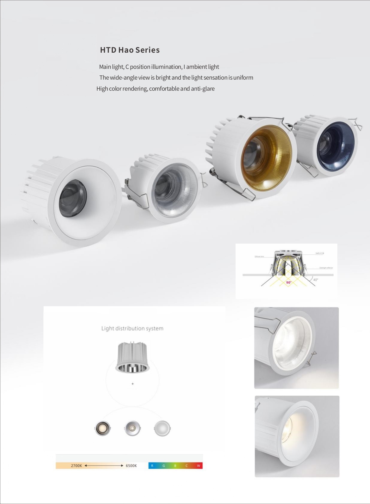 Встраиваемый светильник HTD75/95A by Romatti