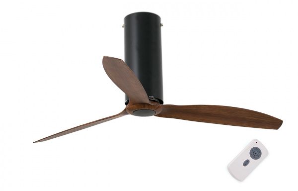 Потолочный вентилятор Tube Fan matt black wood 32037