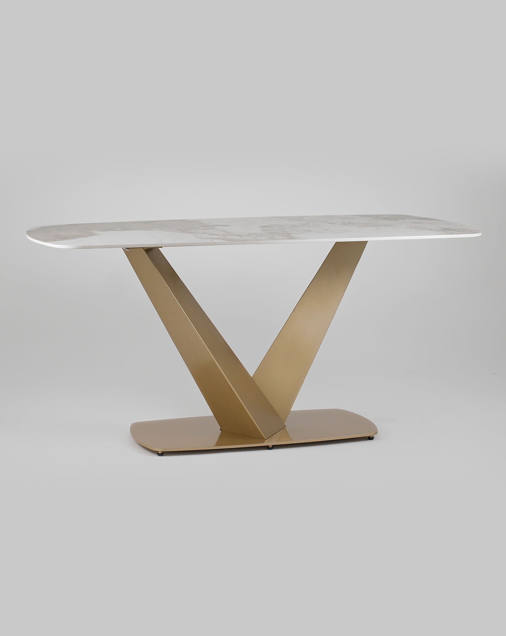Обеденный стол Аврора, 160*90, светлая керамика