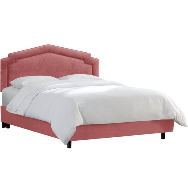 Кровать двуспальная 160х200 розовая Nina
