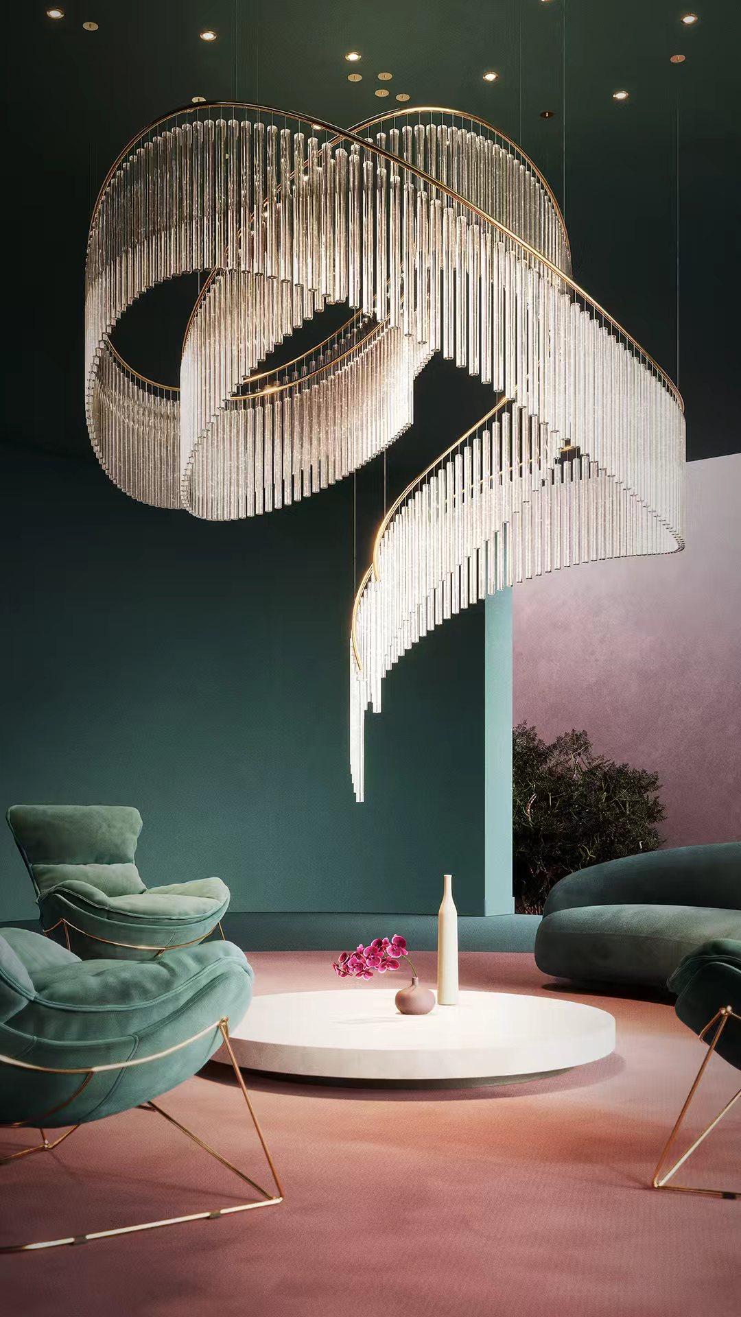 Люстра CRYSTAL SPIN by Romatti