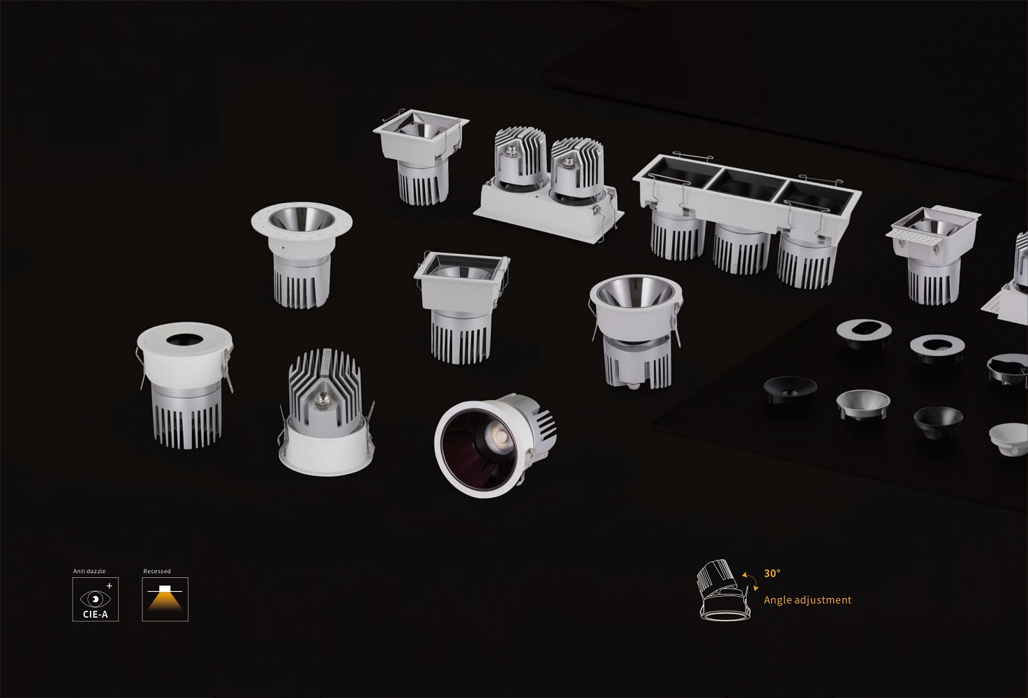 Встраиваемый светильник MTH75W by Romatti