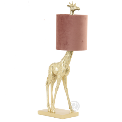 Дизайнерская настольная лампа с абажуром GIRAFFE GOLD by Light & Living