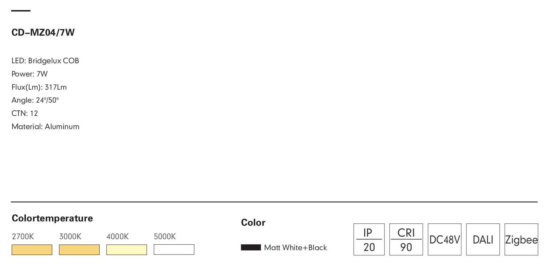 Трековый светильник MOBIUS-04 by Romatti