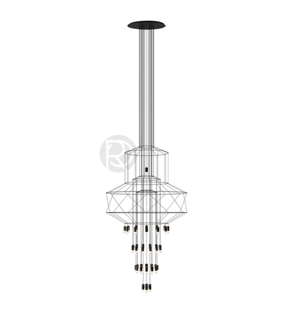Дизайнерская люстра WIREFLOW by Romatti
