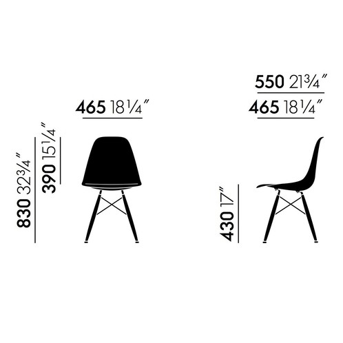 Стул EAMES DSW NUT by Vitra