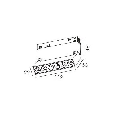 Трековый светильник BURANO-03 by Romatti