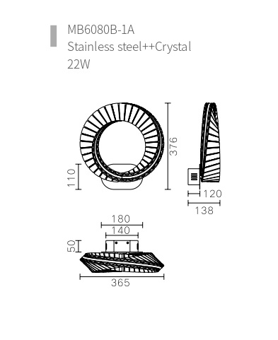 Настенный светильник (Бра) NEMURA by Romatti