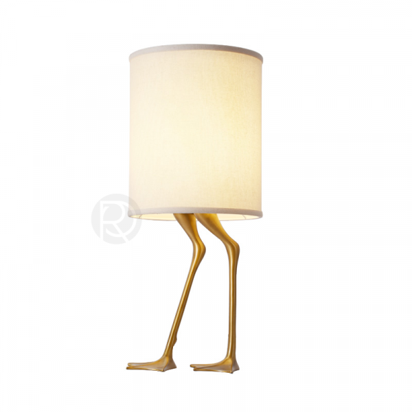 Дизайнерские настольные лампы золотого цвета