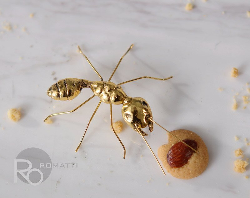 Дизайнерская статуэтка GOLDEN ANT by Romatti