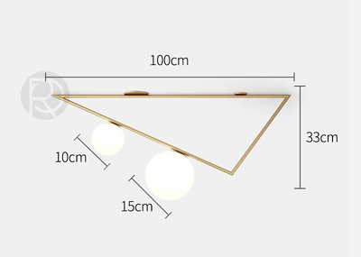 Дизайнерский потолочный светильник ELENA by Romatti