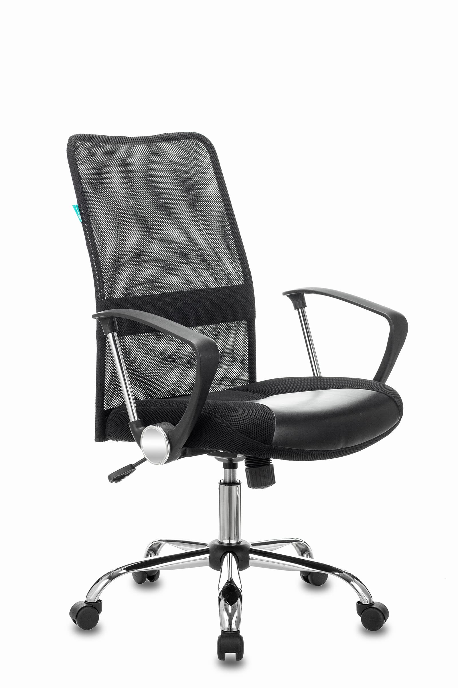 Кресло компьютерное CH-600SL-LOW черный TW-01 искусст.кожа/сетка низкая спинка