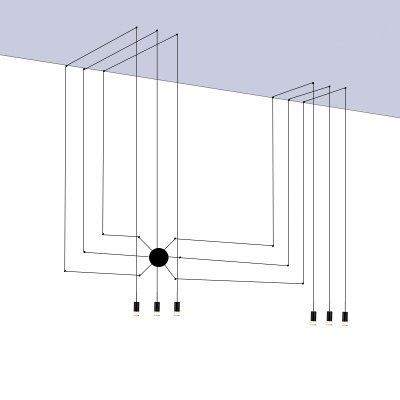 Дизайнерский подвесной светильник WIREFLOW by Romatti