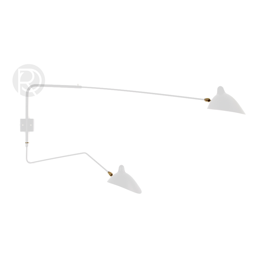 Дизайнерский настенный светильник (Бра) TWO ARMS by Romatti