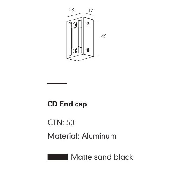 Торцевая заглушка MOBIUS by Romatti