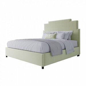 Кровать двуспальная 180x200 см зеленая Paxton Bed Mint