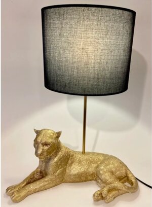 Дизайнерская настольная лампа GOLD LEOPARD by Romatti