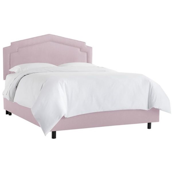 Кровать двуспальная 160х200 см фиолетовая Nina