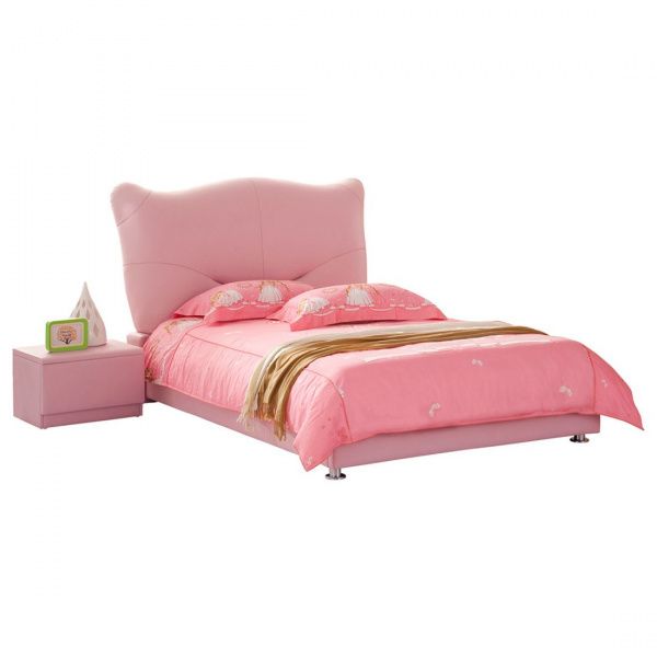 Кровать подростковая Pink Leather Kitty 120х200 см