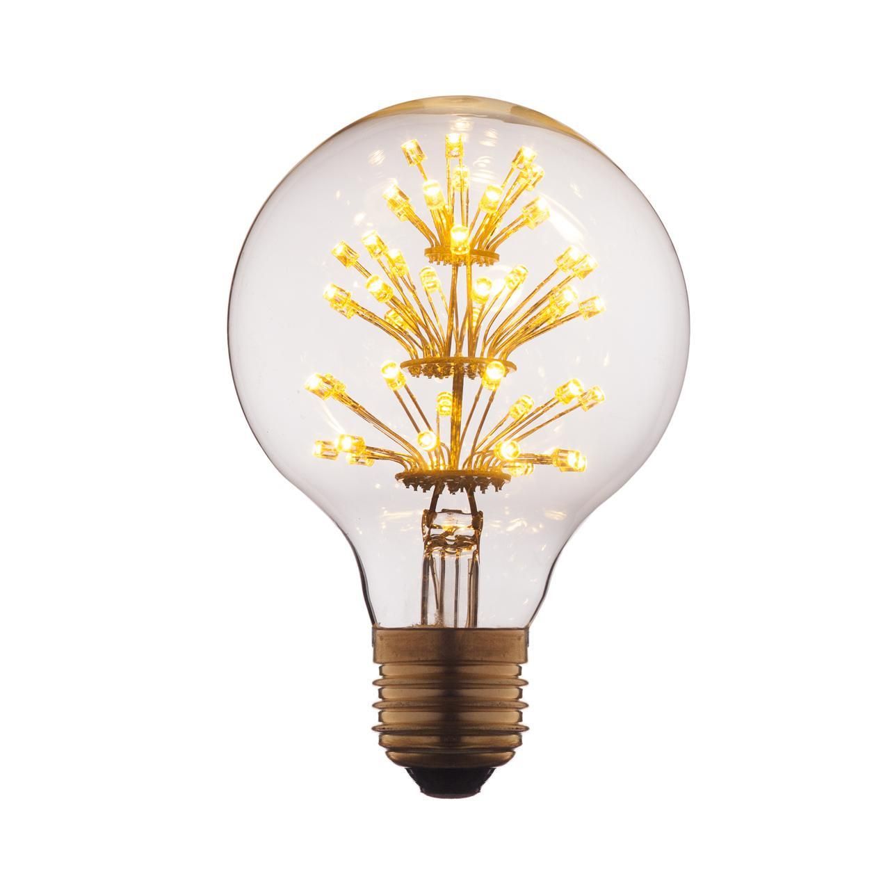 Ретро лампа Эдисона (Шар) E27 3W 220V Edison Bulb