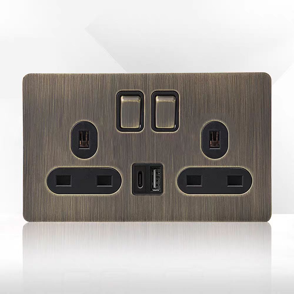 Выключатель с розеткой SPARKO by Romatti