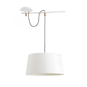 Подвесной светильник Faro Fusta white+wood 28394