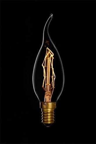 Дизайнерская ретро лампа Эдисона Candle bent tip