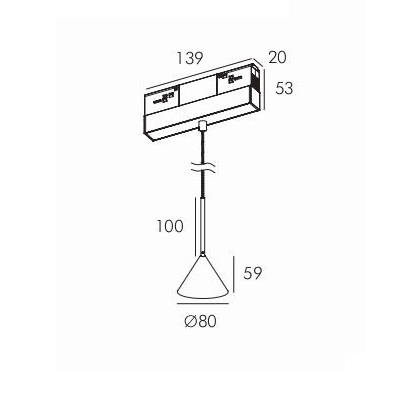 Трековый светильник PRATO-15 by Romatti