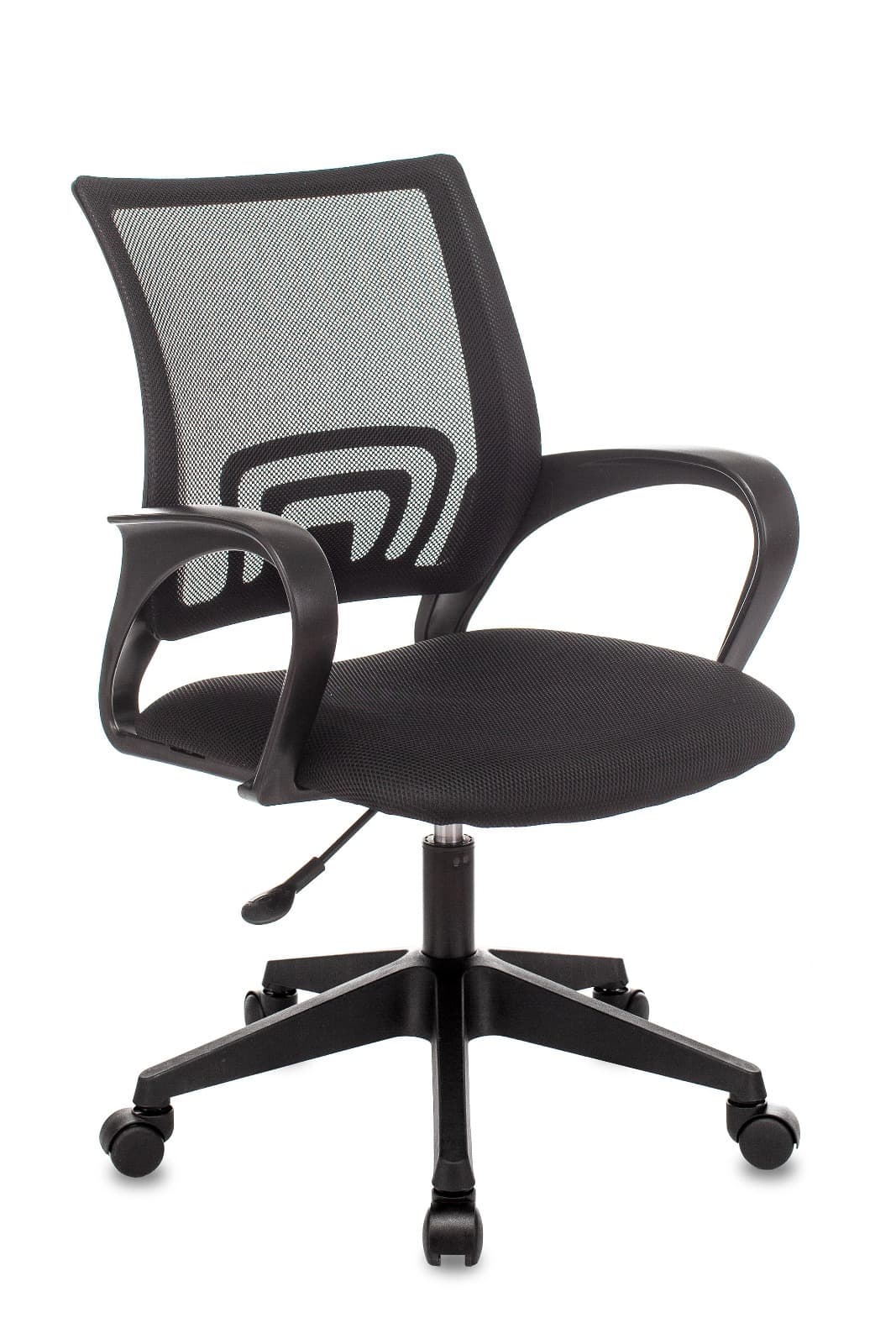 Компьютерное кресло ST-Basic офисное сетка/ткань черный крестовина пластик механизм Пиастра