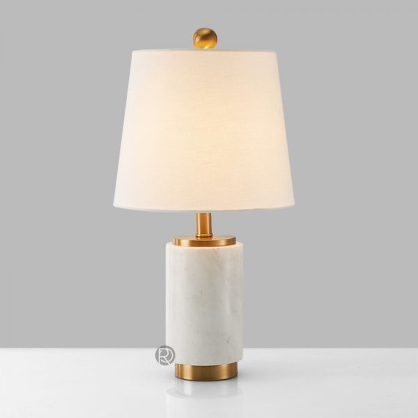 Дизайнерская настольная лампа с абажуром EASY MARBLE by Romatti