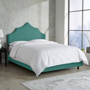 Кровать двуспальная 160х200 см бирюзовая Camille Light Teal