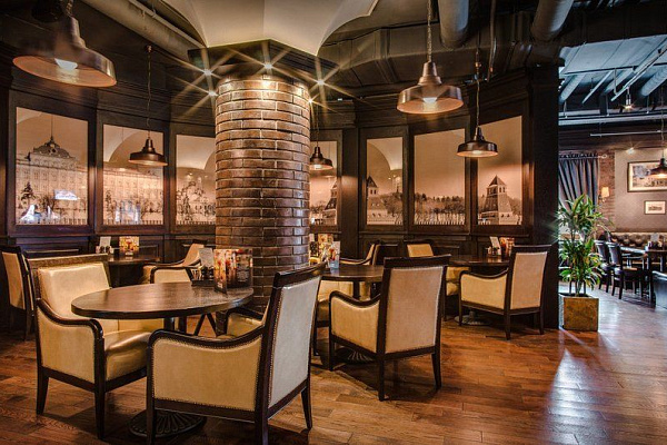 Сеть ресторанов Гудман - светильники из меди Romatti